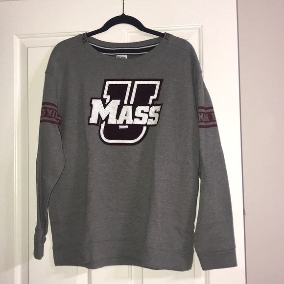 PINK Victoria's Secret Tops - grey sweater from pink for umass!